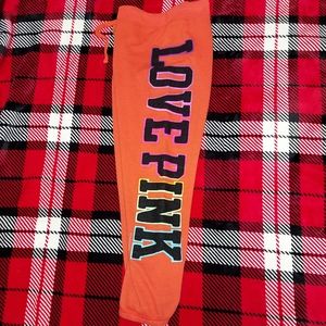 Victoria's secret PINK Large Orange sweatpants